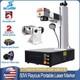 Scotle Raycus 50w Portable Fiber Laser Marking Machine Metal Engraver Rotary Us