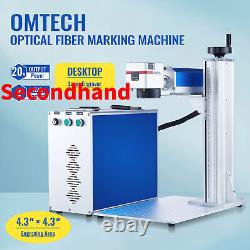 Secondhand 20W 4.3x4.3 Fiber Laser Marker Engraver Metal Laser Engraving Machine