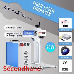Secondhand 20W Fiber Laser Marking Engraving Machine 4.3x4.3 Raycus Engraver