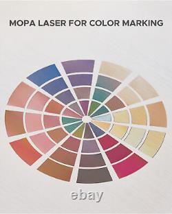Secondhand 20W MOPA Fiber Laser Marking Machine 6.9x6.9 Color Metal Engraving