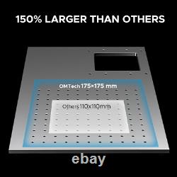 Secondhand Fiber Laser Marking Machine 60W MOPA Laser f/ 6.9x6.9 Metal Engraving