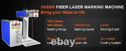 Sihao 30W Fiber Laser Mark Machine Metal Gold Silver Engraver Lightburn Portable