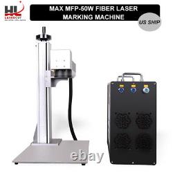 Split Type Max 50W Fiber Laser Marking Machine Stainless Steel Marking US Stock