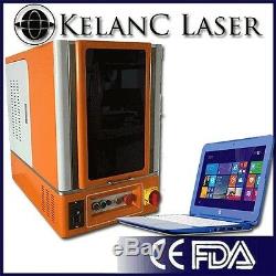 Tabletop Enclosed 50W Fiber Optic Marking / Engraving Laser FDA NEW 2YR Warranty