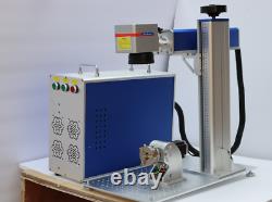 Techtongda 30W Split Fiber Laser Marking Machine Engraver with Rotary Axis