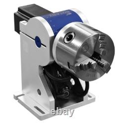 USA 100W MOPA JPT Fiber Laser Engraver Laser Marking Machine with D80 Rotary