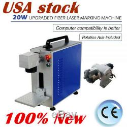 USA! 20W Fiber Laser Marker Engraving Machine for Mental / Non-mental Material