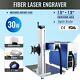 Usa 30w Fiber Laser Marking Engraver Machine Raycus Laser With Rotary Axis Fda