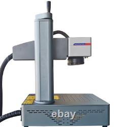 USA 50W Fiber Laser Metal Steel Mark Engraver Machine Ezcad Rotary axisFEDEX FDA