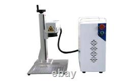 USA 50W Split Fiber Laser Marking Machine with Raycus Laser & Rotation Axis, FDA