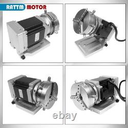 USA? D69 Rotary Axis with 83mm Chuck for Ring Jewelry Fiber Laser Marking Machine