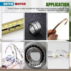 USA? D69 Rotary Axis with 83mm Chuck for Ring Jewelry Fiber Laser Marking Machine