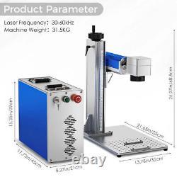 USA Monport 50W 8 x 8 Fiber Laser Engraver Steel Gold Marking Machine Raycus