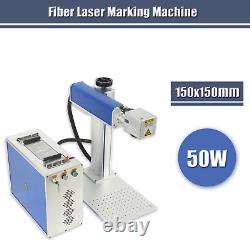 USA STOCK 50W Split Fiber Laser Marking Machine Metal Engraver Laser Marker