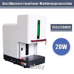 USA Stock Enclosed 20W Fiber Laser Marking Machine Laser Engraver sign label