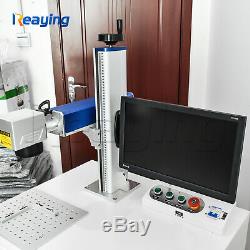 USB 100W Raycus fiber metal deep marking engraving cutting machine 300300mm