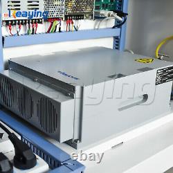 USB 30W Raycus fiber metal marking engraving cutting machine 300300mm rotary
