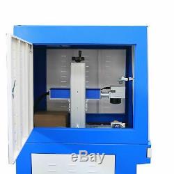 USB 50W fiber laser metal marking machine with enclosed cover deep engraving