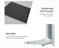 USED 50W Fiber Laser Engraving Machine D80 Rotary 175mm Lens JPT Laser Marker