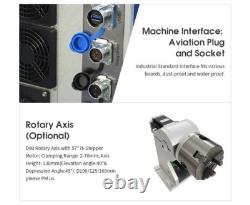 USED 50W Fiber Laser Engraving Machine D80 Rotary 175mm Lens JPT Laser Marker