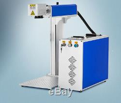 US 100W Fiber Laser Marker Marking Engraving Machine, Rotary Axis Include
