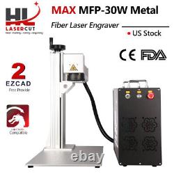 US 30W MAX Fiber Laser Marking Machine Fiber Laser Engraver with 175x175mm Lens