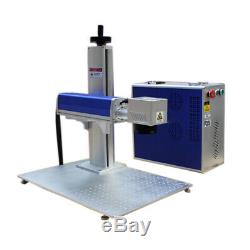 US 30W Split Fiber Laser Marking Engraver Including Rotary Axis and Raycus Laser