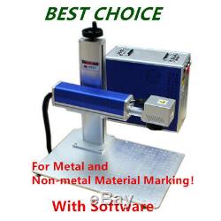 US 30W Split Fiber Laser Marking Machine Engraving Machine Rotation Axis Ezcad2