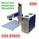 Us-30w Split Fiber Laser Marking Machine, Raycus Laser Rotation Axis, Fda
