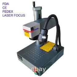 US 50W Fiber Laser Marking Machine Metal Engraving Jewerly Mark Ezcad 2 CE FDA