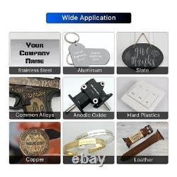 US 50W Fiber Laser Marking Machine Metal Engraving Jewerly Mark Ezcad 2 CE FDA