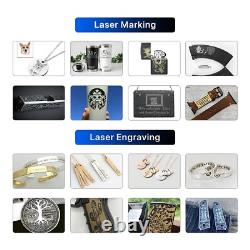 US 50W Fiber Laser Marking Machine Metal Engraving Jewerly Mark Ezcad 2 CE FDA
