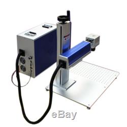 US 50W Split Fiber Laser Marking Engraving Engraver Machine Rotary Axis Include