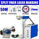 Us 50w Split Fiber Laser Marking Machine Raycus Laser Rotation Axis Jewelry Guns