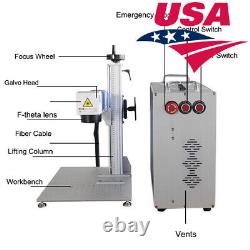 US-50W Split Fiber Laser Marking Machine for Laser Engraving, JPT Laser, FDA