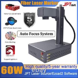 US 60W Auto Focus JPT Mopa Fiber Laser Engraver Marking Machine Color Marker