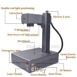 US 60W Auto Focus JPT Mopa Fiber Laser Engraver Marking Machine Color Marker