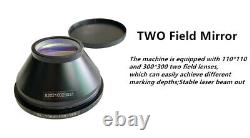 US Raycus 30W 300300mm Laser Fiber Marking Machine Dual Field Lens EzCad2 Metal