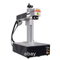US Raycus 50W Portable Fiber Laser Marking Machine Desktop Metal Engraver Rotary
