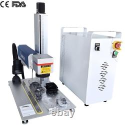 US STOCK 200W Fiber Laser Marking Machine Laser Metal Engraver Marker Engraving