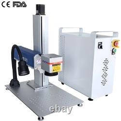 US STOCK 200W Fiber Laser Marking Machine Laser Metal Guns Engraver Cut Machine