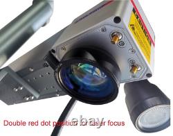 US STOCK 50W Fiber Laser Marking Machine Metal Steel Mark Engrave Logo Mark Cut