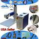 Us Stock 50w Split Fiber Laser Marking Machine With Rotary Axis-raycus Laser, Fda