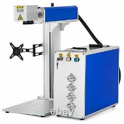 US Stock 20W Split Fiber Laser Marking Engraving Machine & Rotary Axis Include