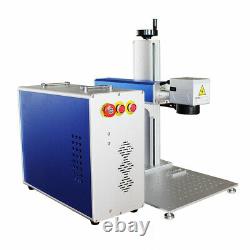 US Stock 30W Split Fiber Laser Marking Engraving Machine Ratory Axis and Raycus