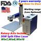 Us Stock 30w Split Fiber Laser Marking Engraving Machine, Rotary Axis Include