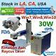 Us Stock 30w Split Fiber Laser Marking Engraving Machine Including Ratory Axis