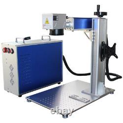 US Stock 30W Split Fiber Laser Marking Machine with Ratory Axis and 6.9in Lens