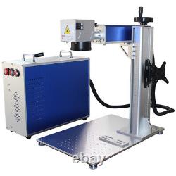 US Stock 30W Split Fiber Laser Marking Machine with Ratory Axis and Raycus Laser