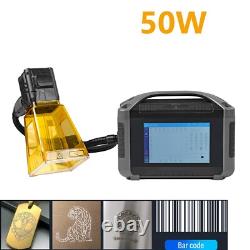 US Stock 50W Handheld Fiber Laser Engraver Laser Marking Machine with 100mm Lens